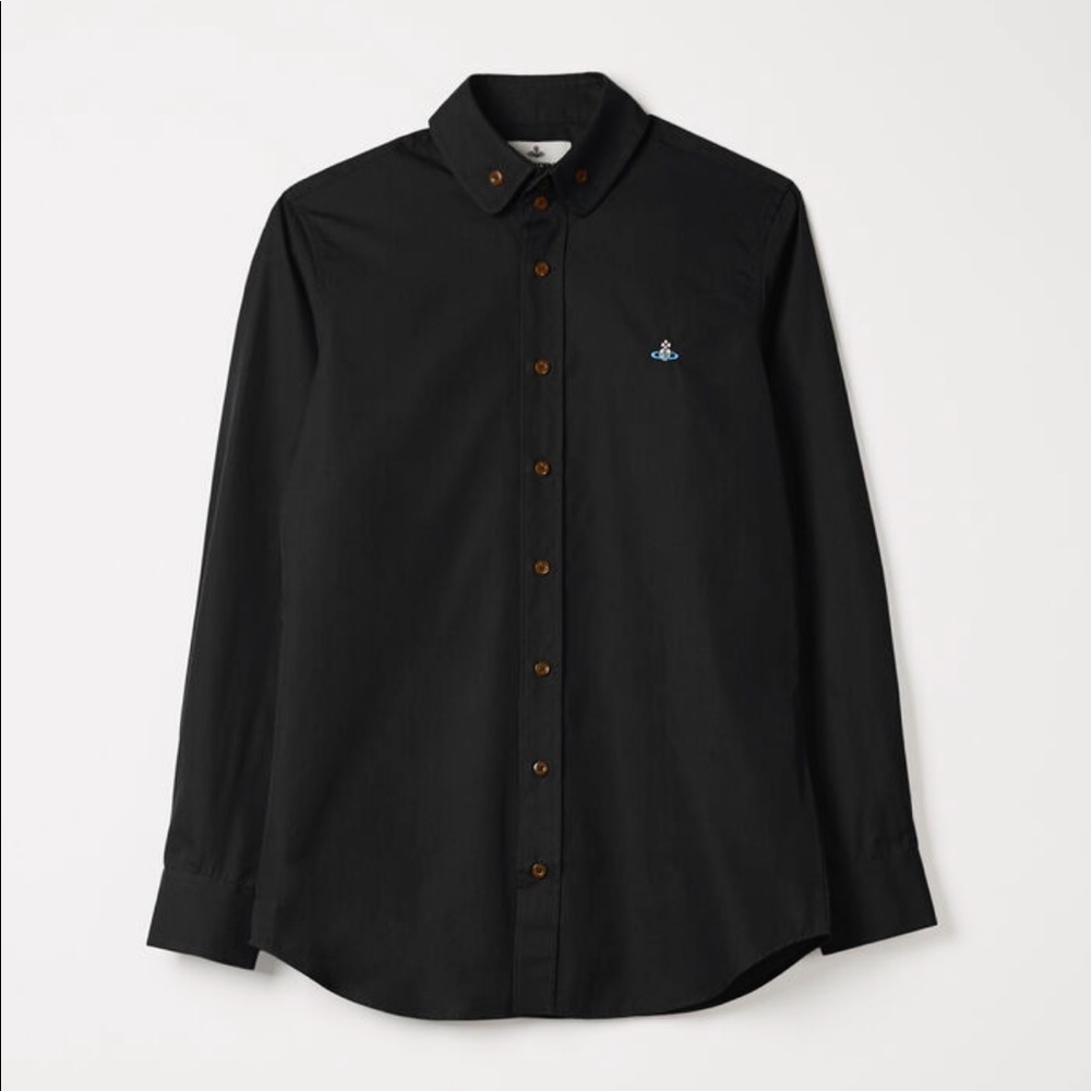 NWT Vivienne Westwood Krall Black Mens Dress Shirt